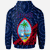 Guam Zip Hoodie Tamuning Tumon Harmon Tapa Patterns With Bamboo - Polynesian Pride