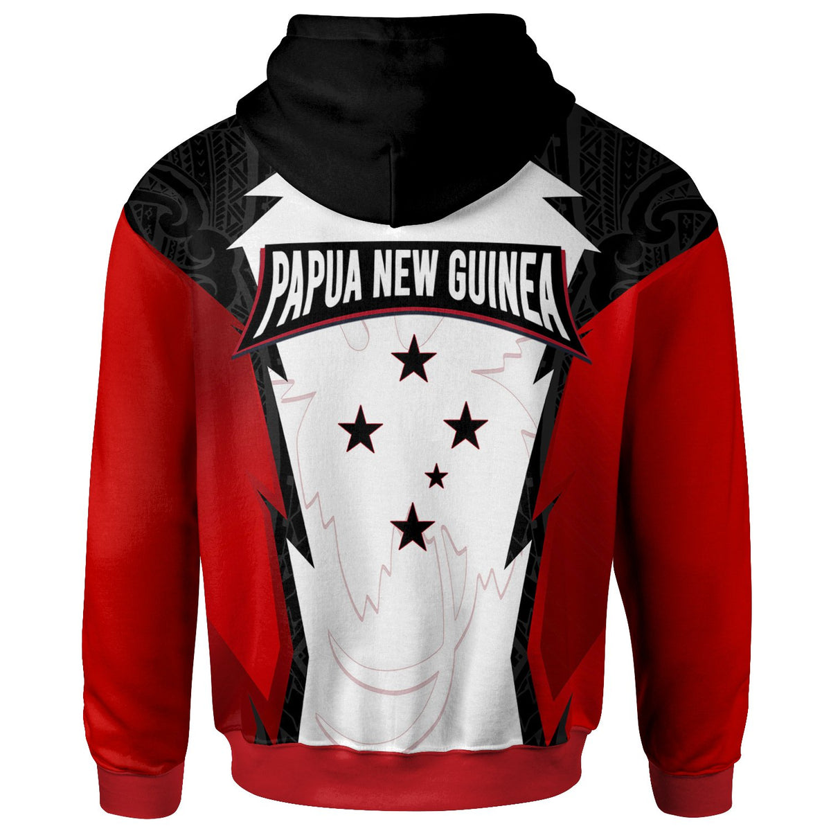 Papua New Guinea Zip Hoodie Vanimo PNG Coat of Arms - Polynesian Pride