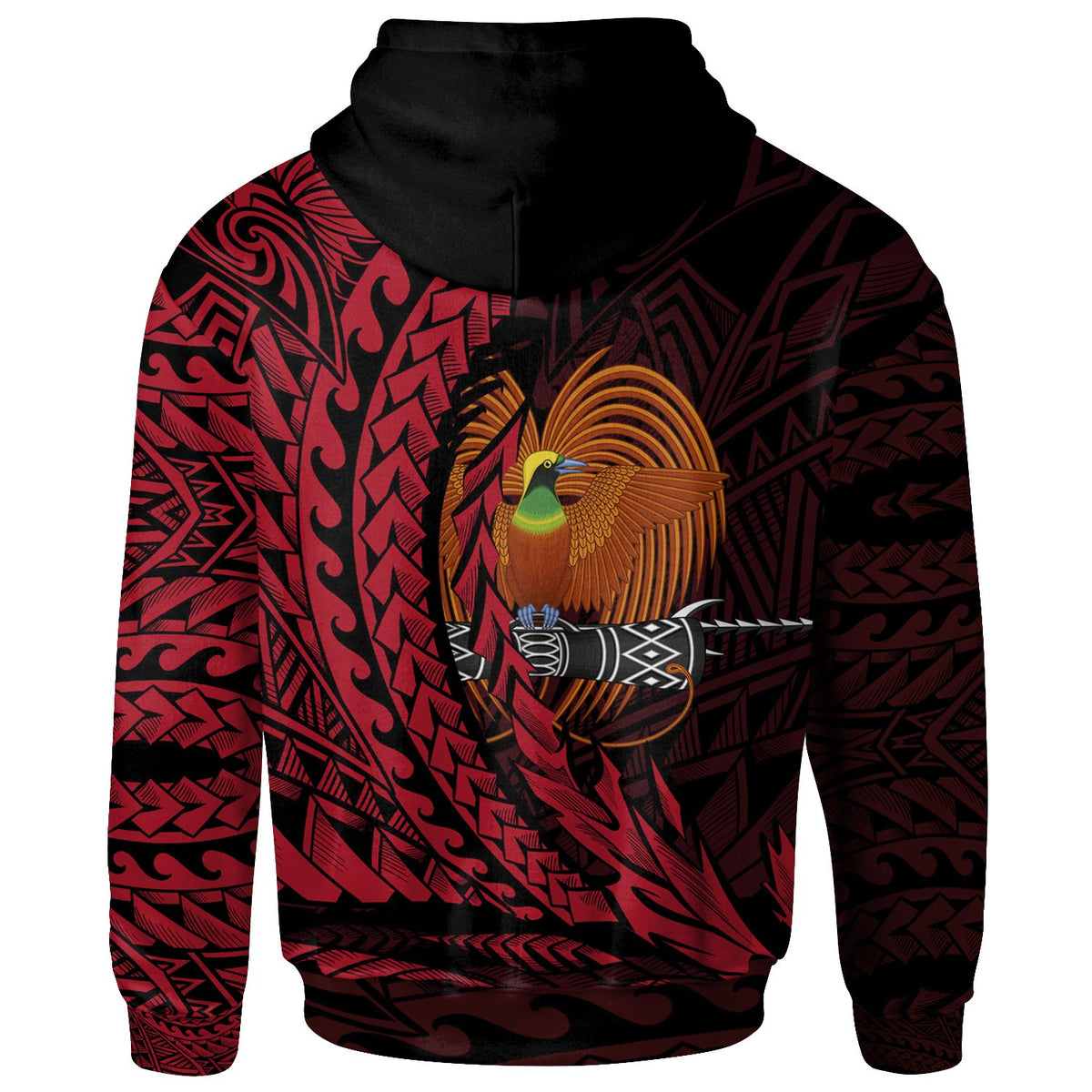 Papua New Guinea Zip Hoodie Kiunga Wings Style - Polynesian Pride