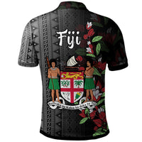 Fiji Polo Shirt Ba Tagimaucia Flowers - Polynesian Pride