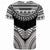Niue T-Shirt - Tribal Pattern Cool Style White Color