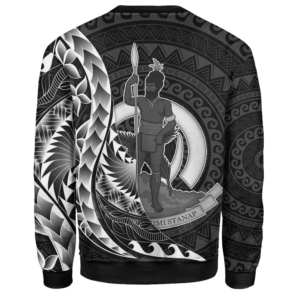 Vanuatu Sweatshirt - Polynesian Pattern Style - Polynesian Pride