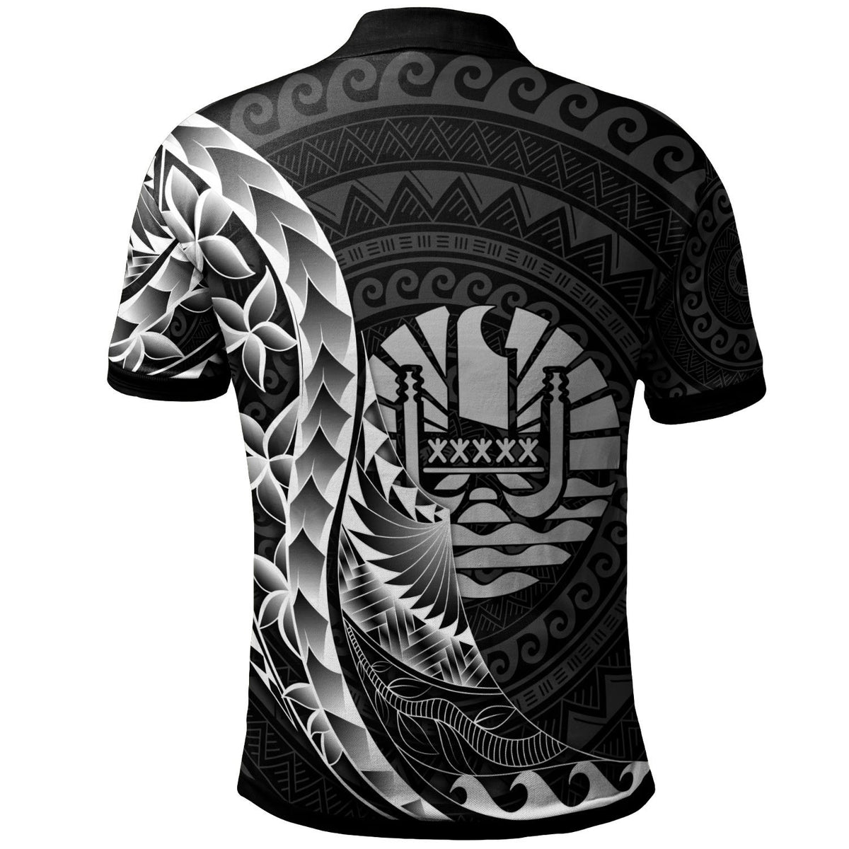 French Polynesia Polo Shirt Polynesian Pattern Style - Polynesian Pride