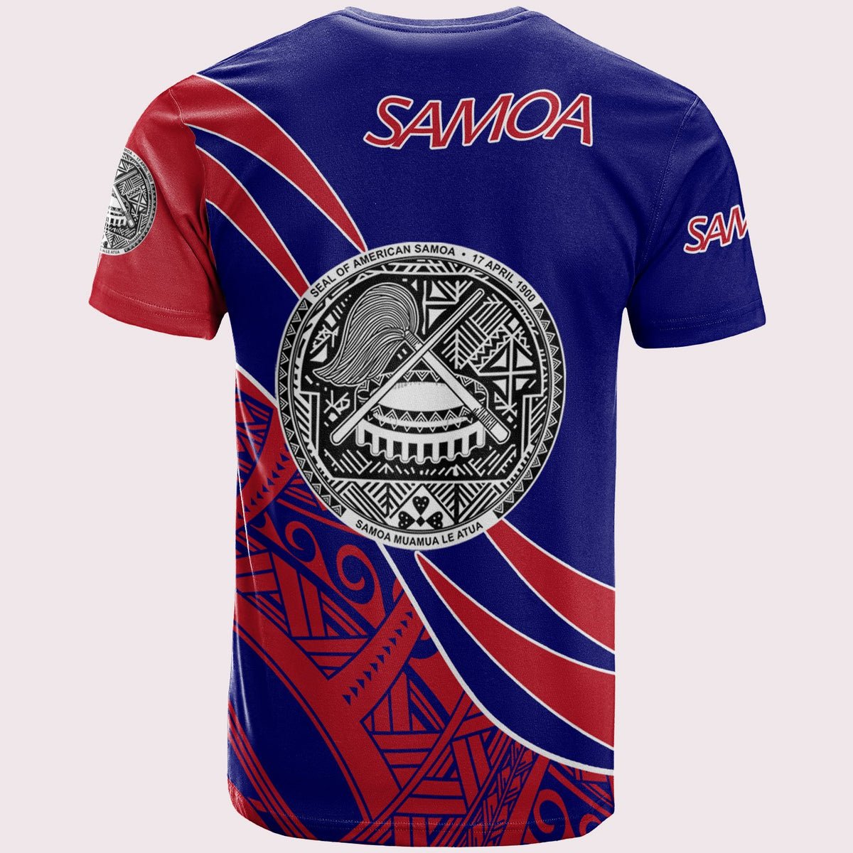 American Samoa T Shirt Symmetrical Lines - Polynesian Pride