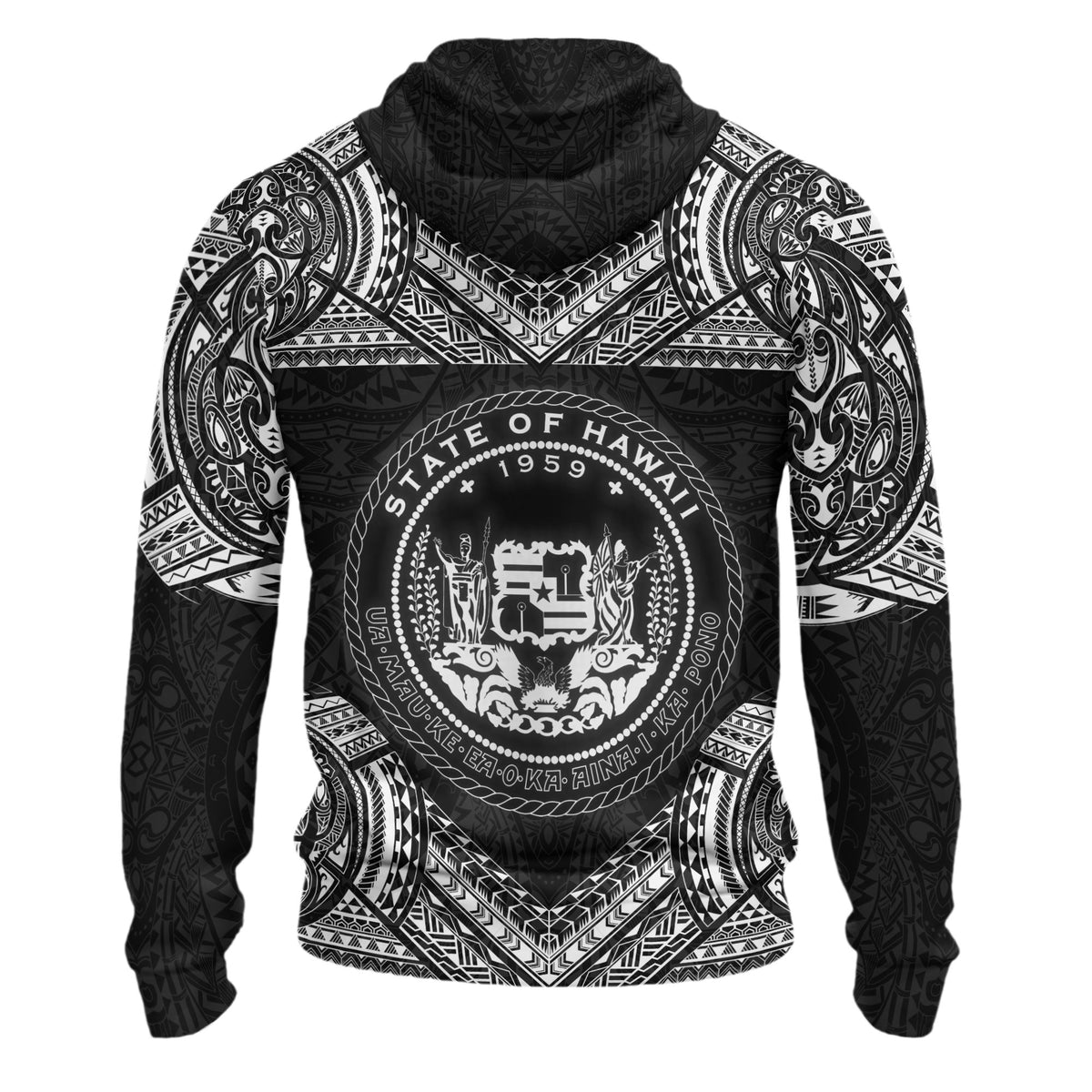 Hawaii Hoodie Turtle Polynesian Pattern - Polynesian Pride