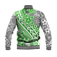 Traditional Polynesian Tribal Tattoo Retro Baseball Jacket Green LT9 - Polynesian Pride