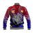 Hawaii Baseball Jacket Hawaiian Turtle Plumeria Mixed Polynesian Style LT9 - Polynesian Pride