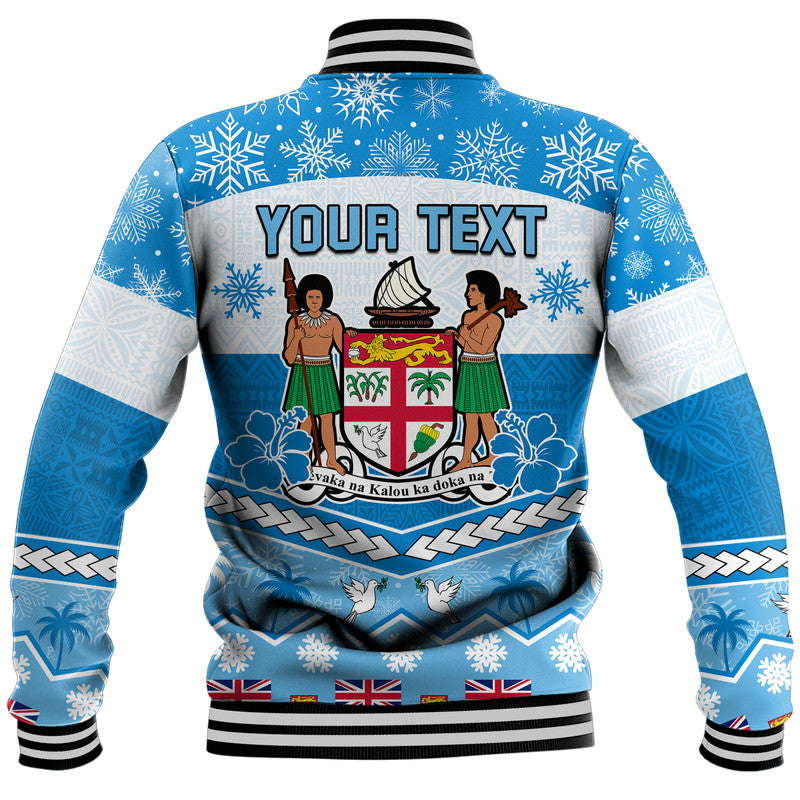(Custom Personalised) Fiji Masi Tapa Christmas Vibe Baseball Jacket LT9 - Polynesian Pride