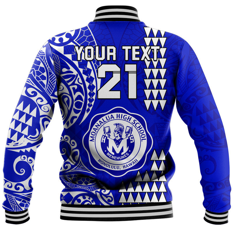 (Custom Personalised) Hawaii Moanalua High School Baseball Jacket Tribal Kakau LT9 - Polynesian Pride