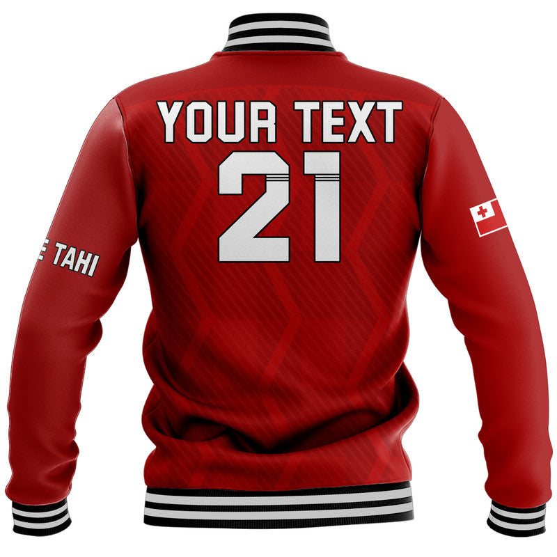 (Custom Text And Number) Tonga Rugby Sevens Baseball Jacket Sporty Style LT9 - Polynesian Pride