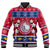 New Zealand Aotearoa Meri Kirihimete Baseball Jacket Maori Kiwi Christmas LT9 Unisex Red - Polynesian Pride