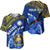(Custom Personalised) Nauru Coat of Arms Baseball Jersey Polynesian With Frigatebird LT9 Blue - Polynesian Pride