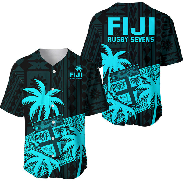 (Custom Text And Number) Fiji Rugby Sevens Baseball Jacket Simple Style LT9 main image 0