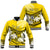 Personalised Fiji Day Baseball Jacket Flying Fijians Masi Kesa Style - Gold LT7 Unisex Gold - Polynesian Pride