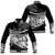 Personalised Fiji Day Baseball Jacket Flying Fijians Masi Kesa Style - Black LT7 Unisex Black - Polynesian Pride