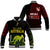 Personalised Aussie Wallabies Mix Mate Maa Tonga Baseball Jacket Ver 02 LT7 Unisex Black - Polynesian Pride