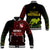 Personalised Aussie Wallabies Mix Mate Maa Tonga Baseball Jacket Ver 01 LT7 Unisex Black - Polynesian Pride