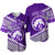 (Custom Personalised) Pearl City High School Hawaii Baseball Jersey LT6 Purple - Polynesian Pride