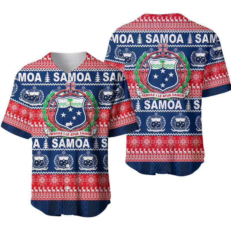 Samoa Christmas Baseball Jersey 2022 LT6 6X - Polynesian Pride