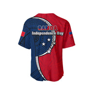 Samoa Independence Day Tribal Tattoo Baseball Jersey No.1 LT6 - Polynesian Pride