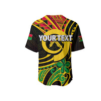 (Custom Personalised) Vanuatu Baseball Jersey Tribal Tattoo No.2 LT6 - Polynesian Pride