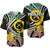 (Custom Personalised) Vanuatu Baseball Jersey Tribal Tattoo No.1 LT6 Black - Polynesian Pride