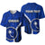 (Custom Personalised)Chuuk Baseball Jersey Polynesian Style LT6 Blue - Polynesian Pride