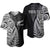 Maori Rugby Baseball Jersey Tattoo Mix Fern Leaf LT6 Black - Polynesian Pride