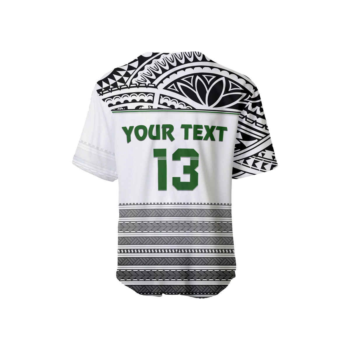 (Custom Personalised) Cook Islands Baseball Jersey Impressive White - Custom Text and Number LT13 - Polynesian Pride