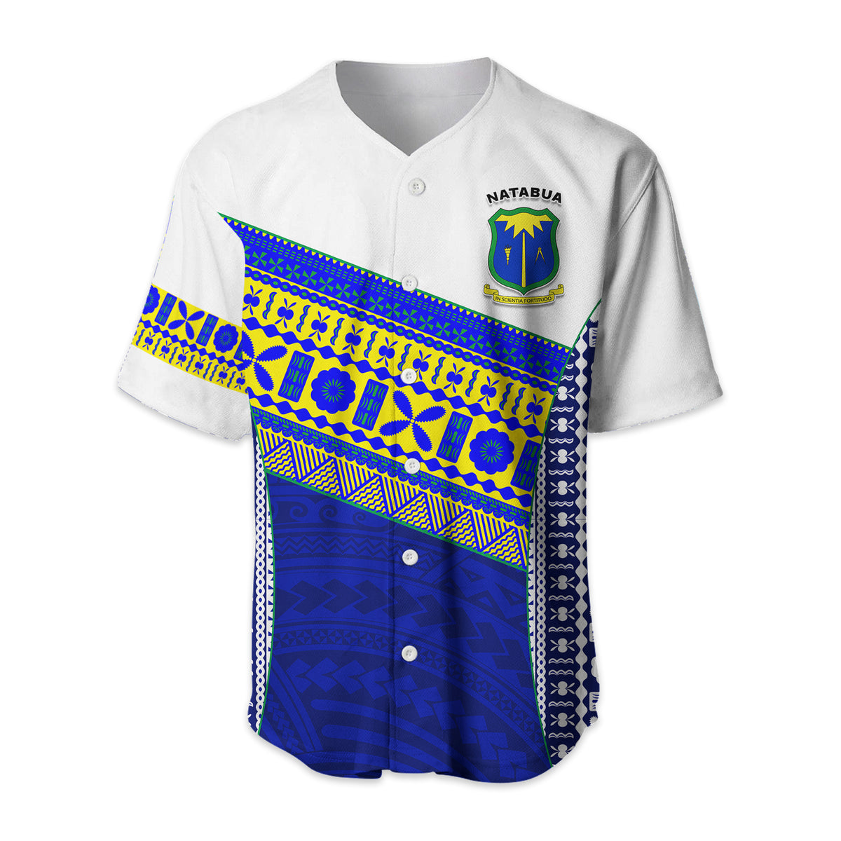 Natabua High School Fiji Baseball Jersey - NHS Polynesian LT13 - Polynesian Pride