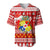 Tonga Kilisimasi Fiefia Baseball Jersey Merry Christmas with Tongan Pattern LT13 Red - Polynesian Pride