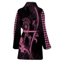 Hawaii Women Bathrobe Breast Cancer Survivor Mix Hibiscus LT7 - Polynesian Pride