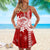 Hawaii Mele Kalikimaka Summer Strap Dress Flower Style LT7 Red - Polynesian Pride