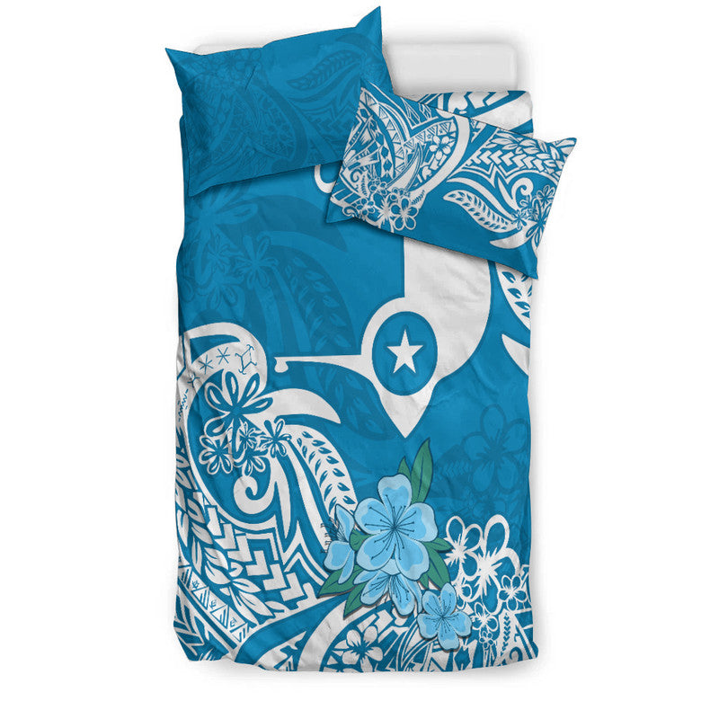 FSM Yap State Bedding Set Polynesian Floral Tribal LT9 - Polynesian Pride