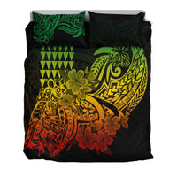 Hawaii Kakau Bedding Set Polynesian Floral Tribal Reggae Version LT9 - Polynesian Pride
