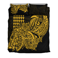Hawaii Kakau Bedding Set Polynesian Floral Tribal Gold Version LT9 - Polynesian Pride