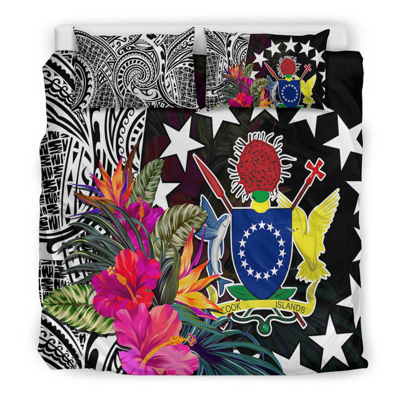Cook Island Bedding Set Tribal Polynesian and Tropical Flowers LT9 - Polynesian Pride