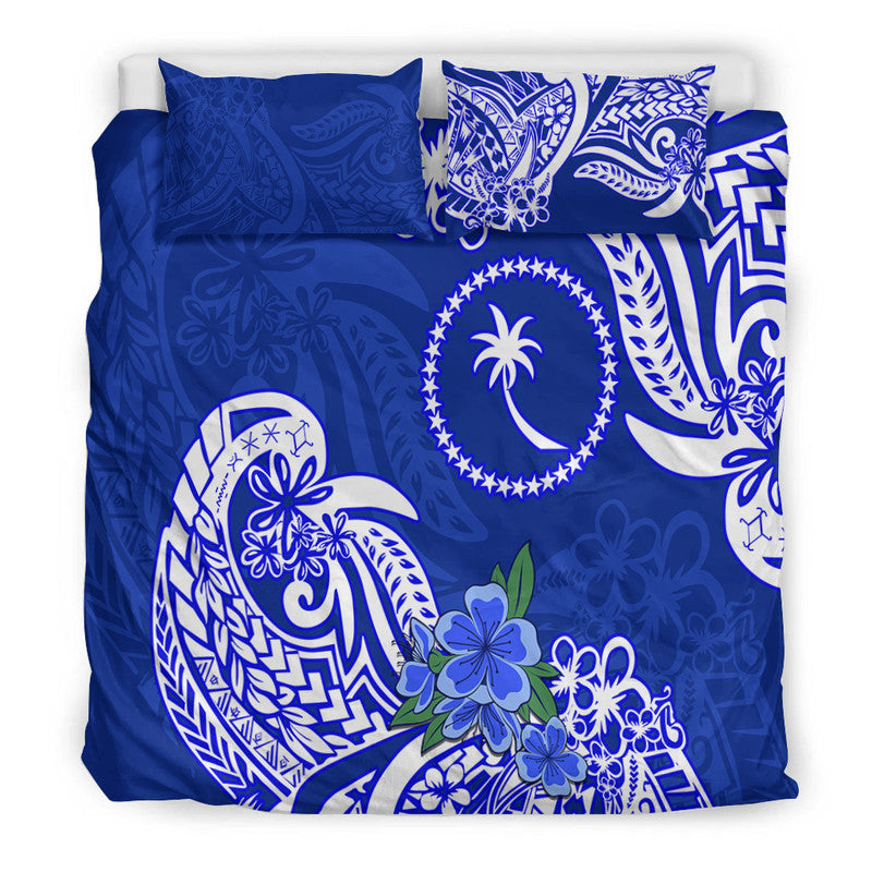 FSM Chuuk State Bedding Set Polynesian Floral Tribal LT9 - Polynesian Pride