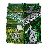 New Zealand And Cook Islands Bedding Set Together - Green LT8 - Polynesian Pride