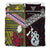 New Zealand And Niue Bedding Set Together - Red LT8 - Polynesian Pride