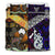 New Zealand Maori Aotearoa And Australia Aboriginal Bedding Set Together - Purple LT8 - Polynesian Pride