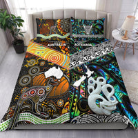 New Zealand Maori Aotearoa And Australia Aboriginal Bedding Set Together - Paua Shell LT8 Paua Shell - Polynesian Pride
