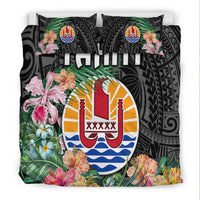 Tahiti Bedding Set French Polynesia Simple Vibes - Black LT8 - Polynesian Pride