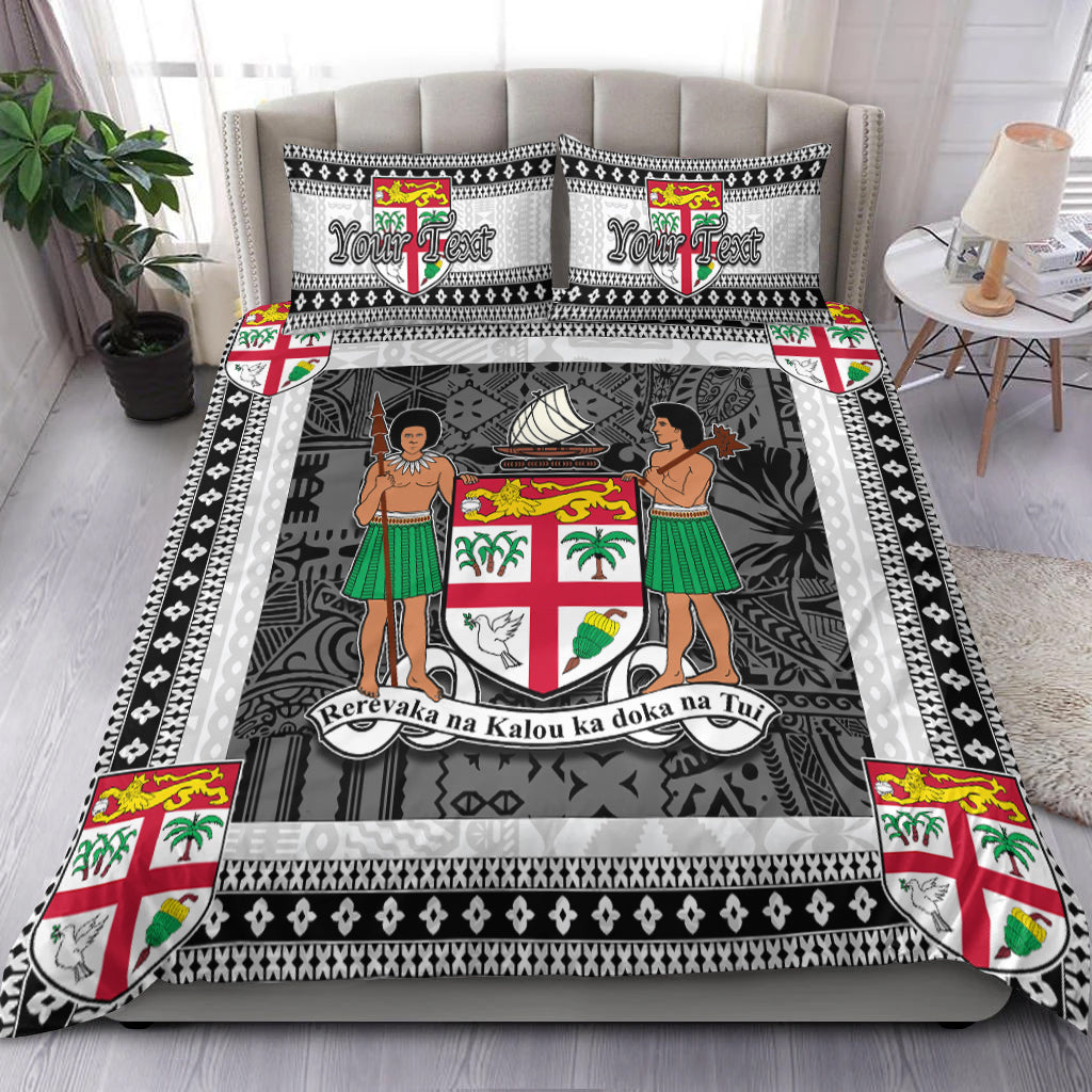 (Custom Personalised) Fiji Bedding Set White Style No.1 LT6 White - Polynesian Pride