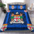 (Custom Personalised) Fiji Bedding Set Blue And Black Style No.1 LT6 Bedding Set Blue - Polynesian Pride