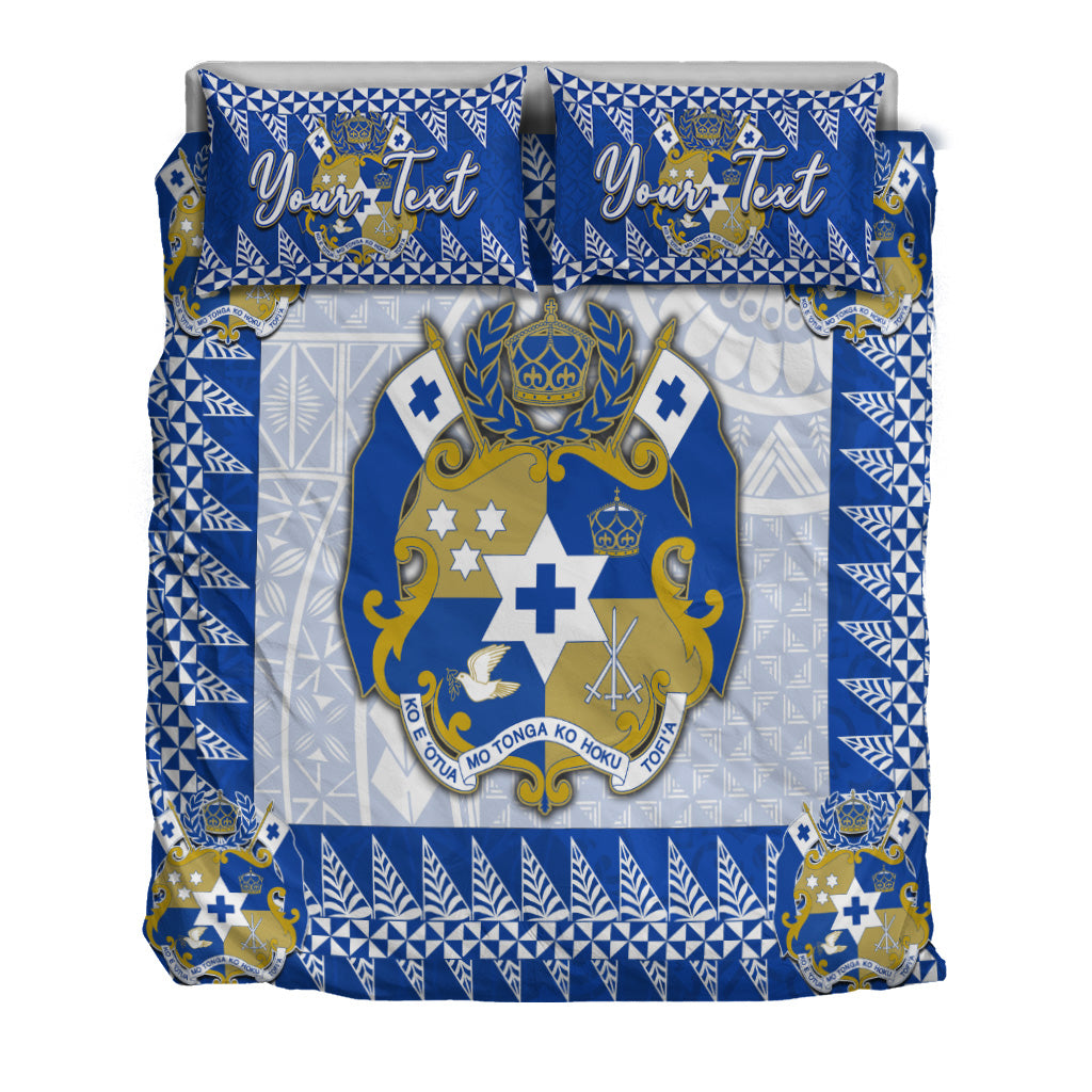 (Custom Personalised) Tonga Bedding Set Blue Style LT6 - Polynesian Pride