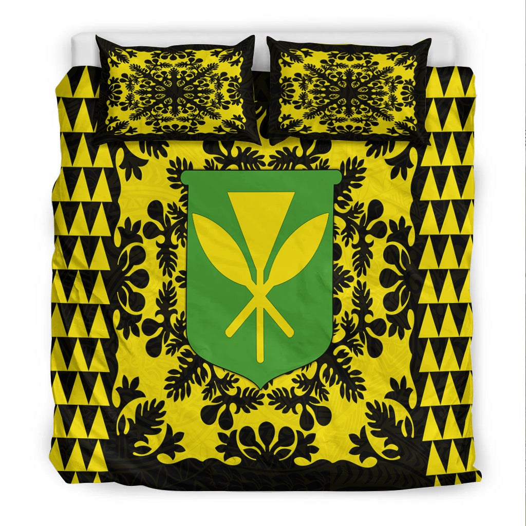 Hawaii Bedding Set Kanaka Maoli No.2 Black Style LT6 - Polynesian Pride