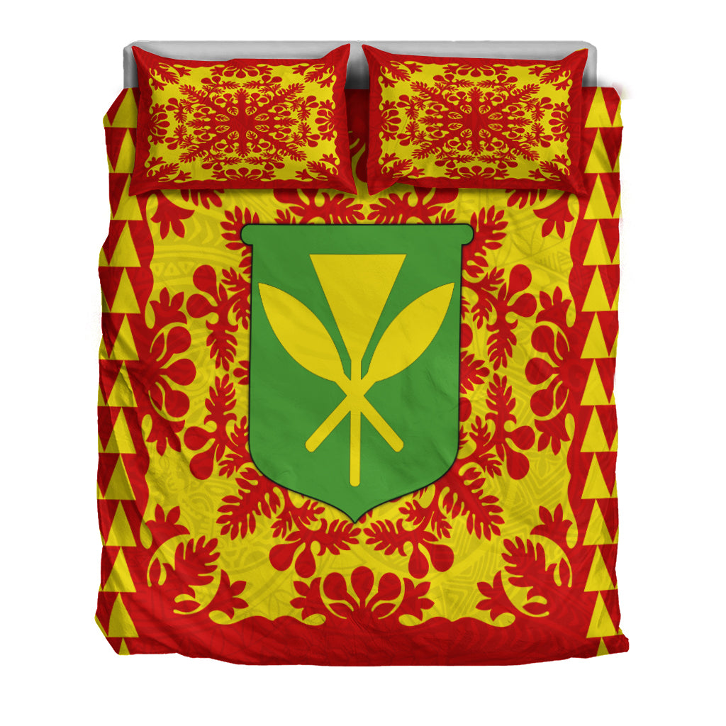Hawaii Bedding Set Kanaka Maoli No.2 Red Style LT6 - Polynesian Pride