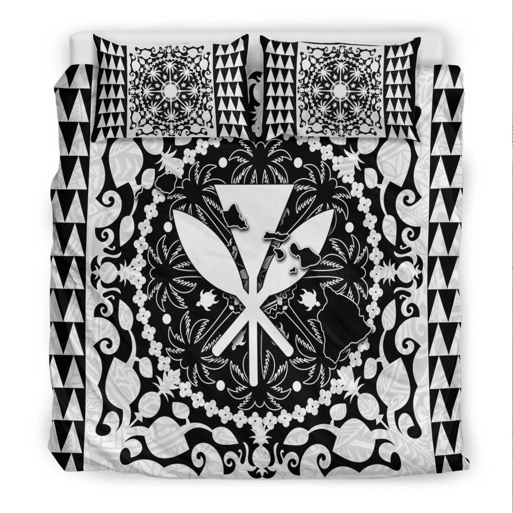 Hawaii Bedding Set Kanaka Maoli No.3 White Style LT6 - Polynesian Pride