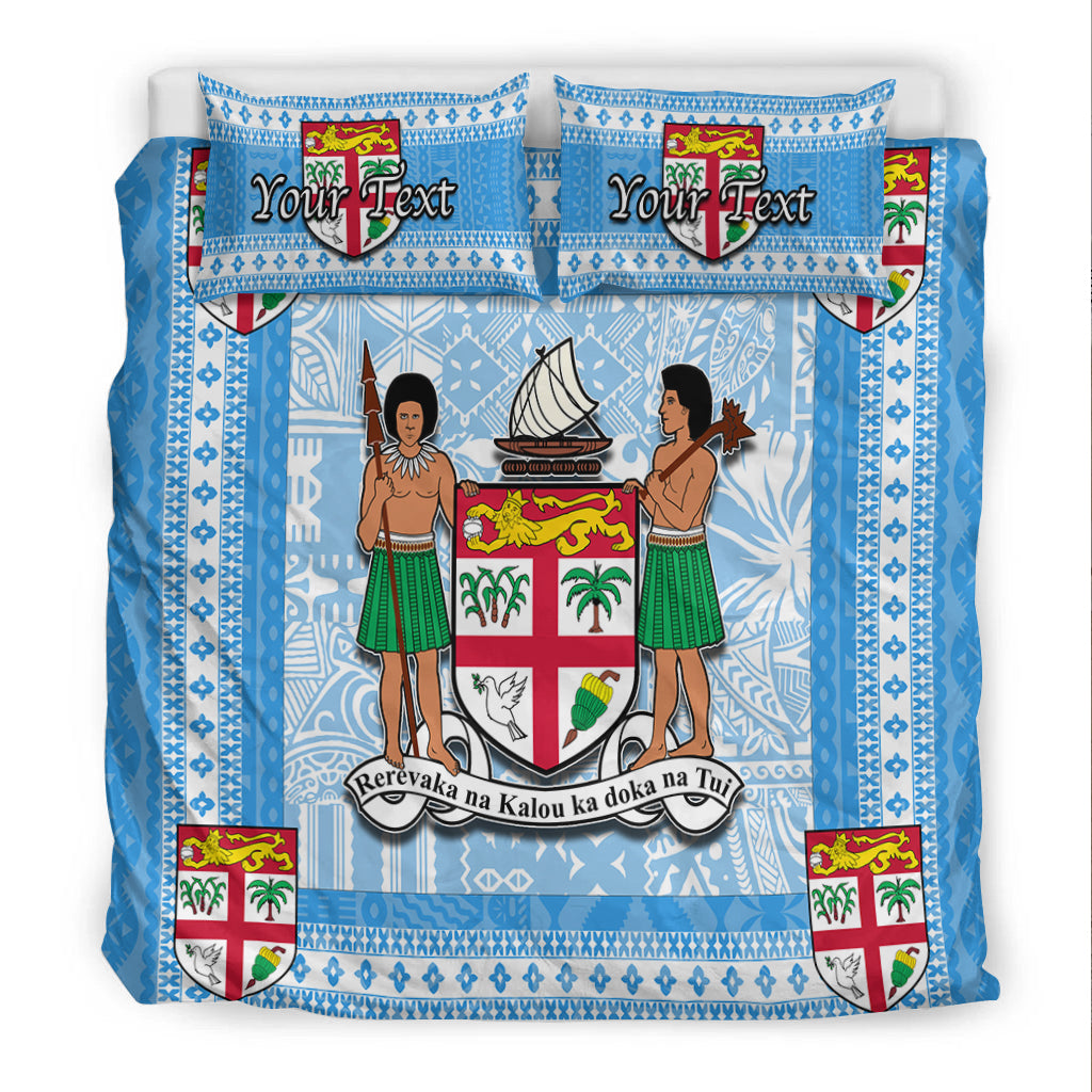 (Custom Personalised) Fiji Bedding Set Blue Style No.1 LT6 - Polynesian Pride